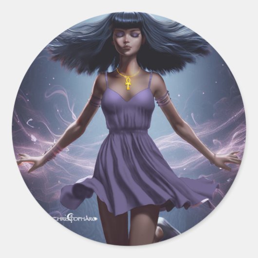 Selene de Magicia - Fantasy Sticker (Voorkant)