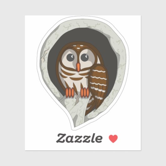 Selene de Sticker van de Contour Owl (Vel)