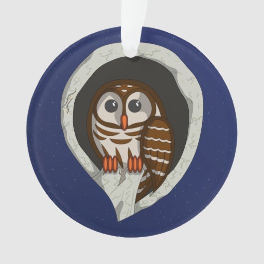 Selene de Uil Acryl Ornament (voorkant)