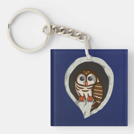 Selene de Uil Acryl Sleutelhanger (Voorkant)