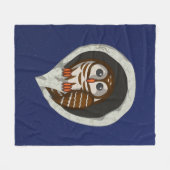 Selene de Uil Fleece Deken (Voorkant (Horizontaal))