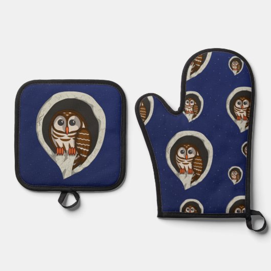 Selene de Uil Ovenwant & Pannenlap Set (Voorkant)