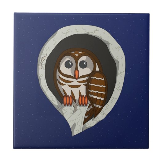 Selene de Uil Tegel Tegeltje (Voorkant)