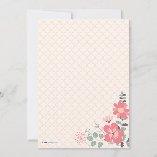 Selene Invitation twee Kaart (Achterkant)