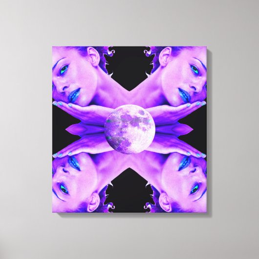 Selene Maan Godin Canvas Afdruk (Voorkant)