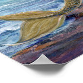 Selene mermaid in de zonnebrandmiddeldruk poster (Hoek)