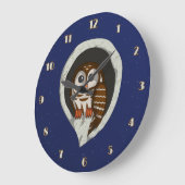 Selene the Owl Clock Grote Klok (Hoek)