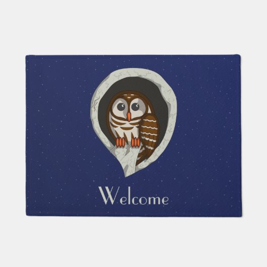 Selene the Owl Doormat Deurmat (Voorkant)
