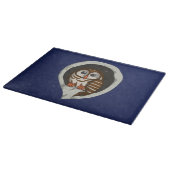 Selene the Owl Glass Cutting Board Snijplank (Hoek)