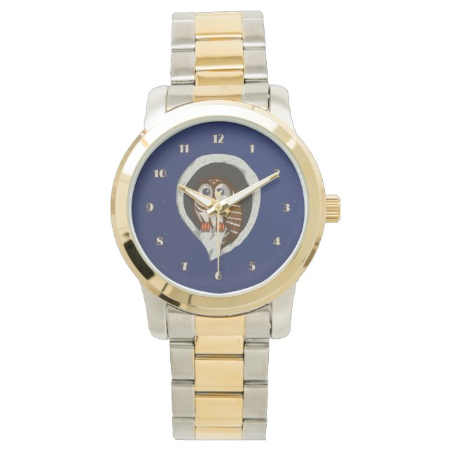 Selene the Owl Watch Horloge (Voorkant)