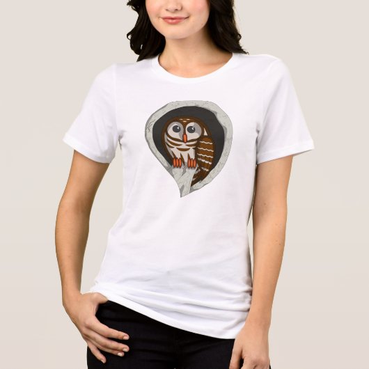 Selene the Owl Women's Light Shirt (Voorkant)