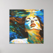"Selene" - Vrouwen in het water Canvas Afdruk (Voorkant)