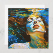 "Selene" - Vrouwen in het water Feestdagenkaart (Voorkant / Achterkant)