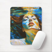 "Selene" - Vrouwen in het water Muismat (Met muis)