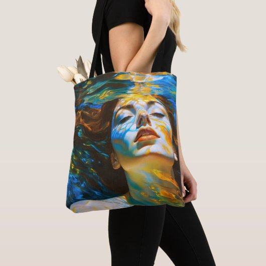"Selene" - Vrouwen in het water Tote Bag (Dichtbij)