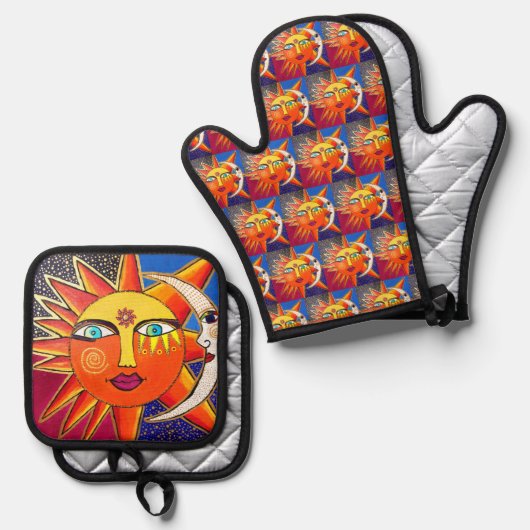 Selenelion Ovenwant & Pannenlap Set (Voorkant / Achterkant)