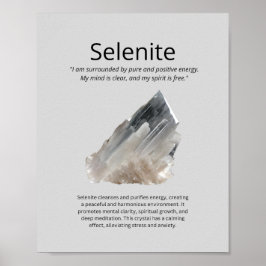Seleniet Crystal Betekenis Poster