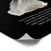 Seleniet kristalsteen betekent poster (Hoek)