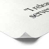 Seleniet stenen kristal betekent Kaart Poster (Hoek)