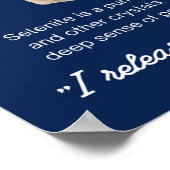 Seleniet Stone Crystal Betekenis Poster (Hoek)