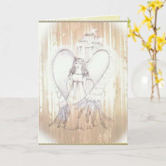 Seleniet wenskaart. kaart (Gele Bloem)