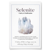 Selenite Crystal Meaning Poster (Voorkant)