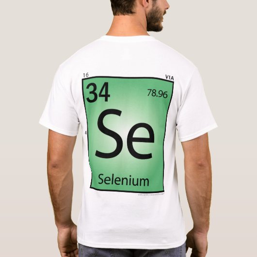 Selenium (Se) Element T-Shirt (Achterkant)