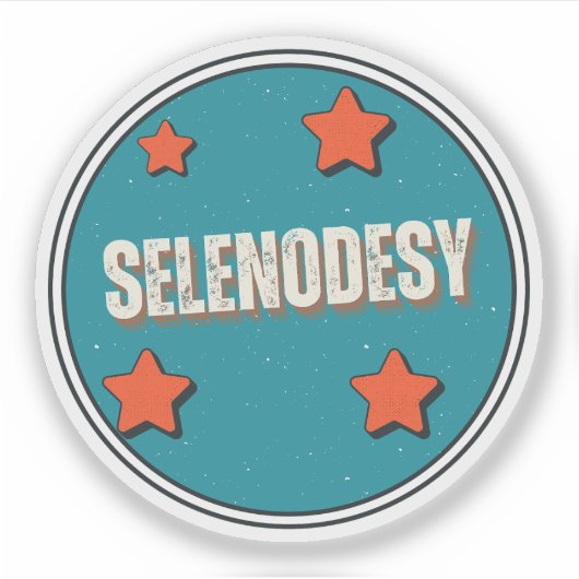 Selenodesie Sticker (Voorkant)