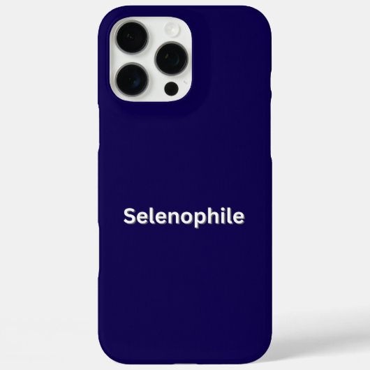 Selenophile Maanliefhebber Case-Mate iPhone Case (Achterkant)