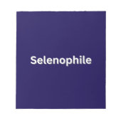 Selenophile Moon Lover Notitieblok (Voorkant)