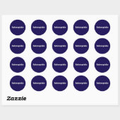 Selenophile Moon Lover Ronde Sticker (Vel)
