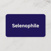Selenophile Moon Lover Visitekaartje (Voorkant)