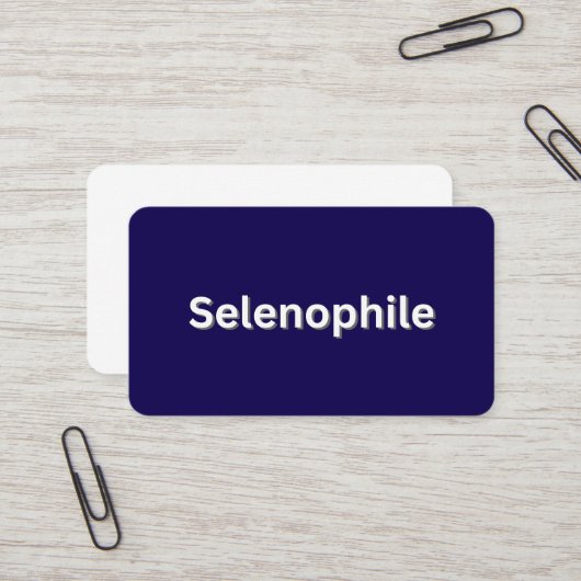 Selenophile Moon Lover Visitekaartje (Voorkant / Achterkant in situ)