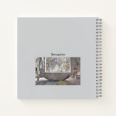 Self Care Badkuip Bubbels Persoonlijk Grijs Dagboe Notitieboek (Achterkant)