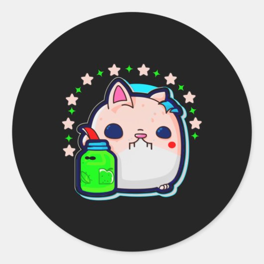 Self Care Cat Sticker (Voorkant)