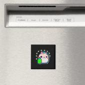 Self Care Cat Sticker Magneet (Insitu (Vaatwasser))