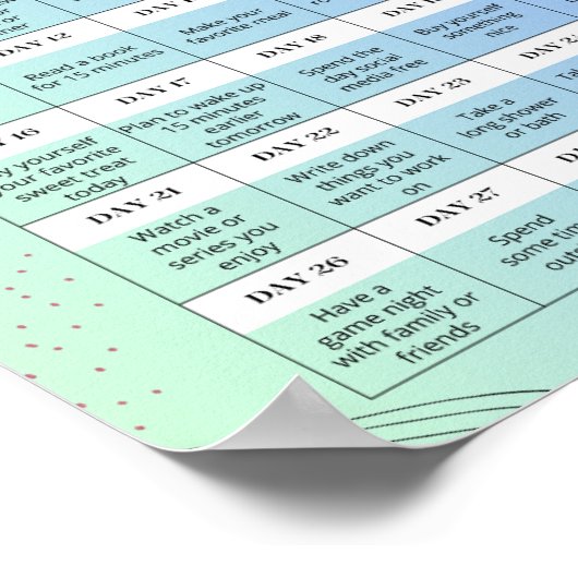 SELF CARE CHALLENGE POSTER (Hoek)