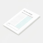 Self Care Checklist Aangepaste briefhoofd Post-it® Notes (Schuin)