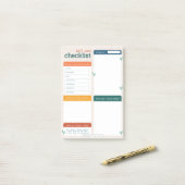 Self Care Checklist Post It Notes Pad (Op bureau)