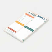 Self Care Checklist Post It Notes Pad (Schuin)