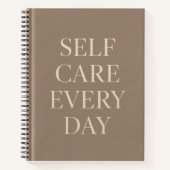 Self Care Every Day" Inspirational School Notebook Notitieboek (Voorkant)