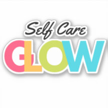 Self Care Glow Mental Health Journal Sticker
