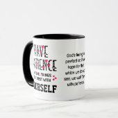 Self-Care HAVE PATIENCE Inspirerend offerte Mok (Voorkant links)