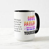 Self-Care HAVE PATIENCE Inspirerend offerte Mok (Voorkant rechts)