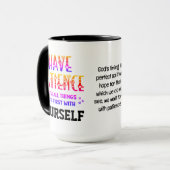 Self-Care HAVE PATIENCE Inspirerend offerte Mok (Voorkant links)