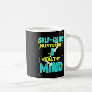 Self Care Healthy Mind Sticker Koffiemok