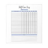 Self Care Log-Notitieblok Notitieblok (Voorkant)