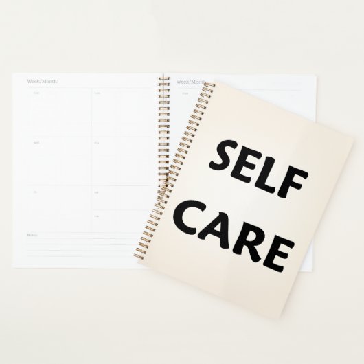 Self Care Minimal Planner Cover (Display)