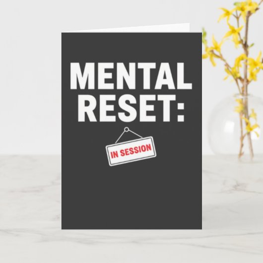 Self Care Mode Quiet Time In Session Stress Kaart (Gele Bloem)