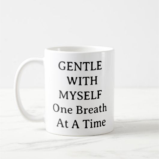 Self-care Mok - zacht met mezelf aangepaste cup (Links)